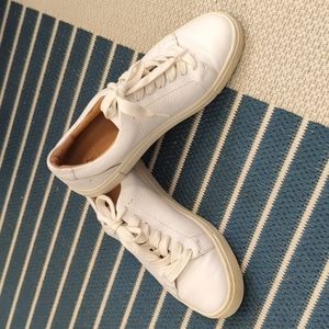 Frye Ivy White Leather Sneakers 6